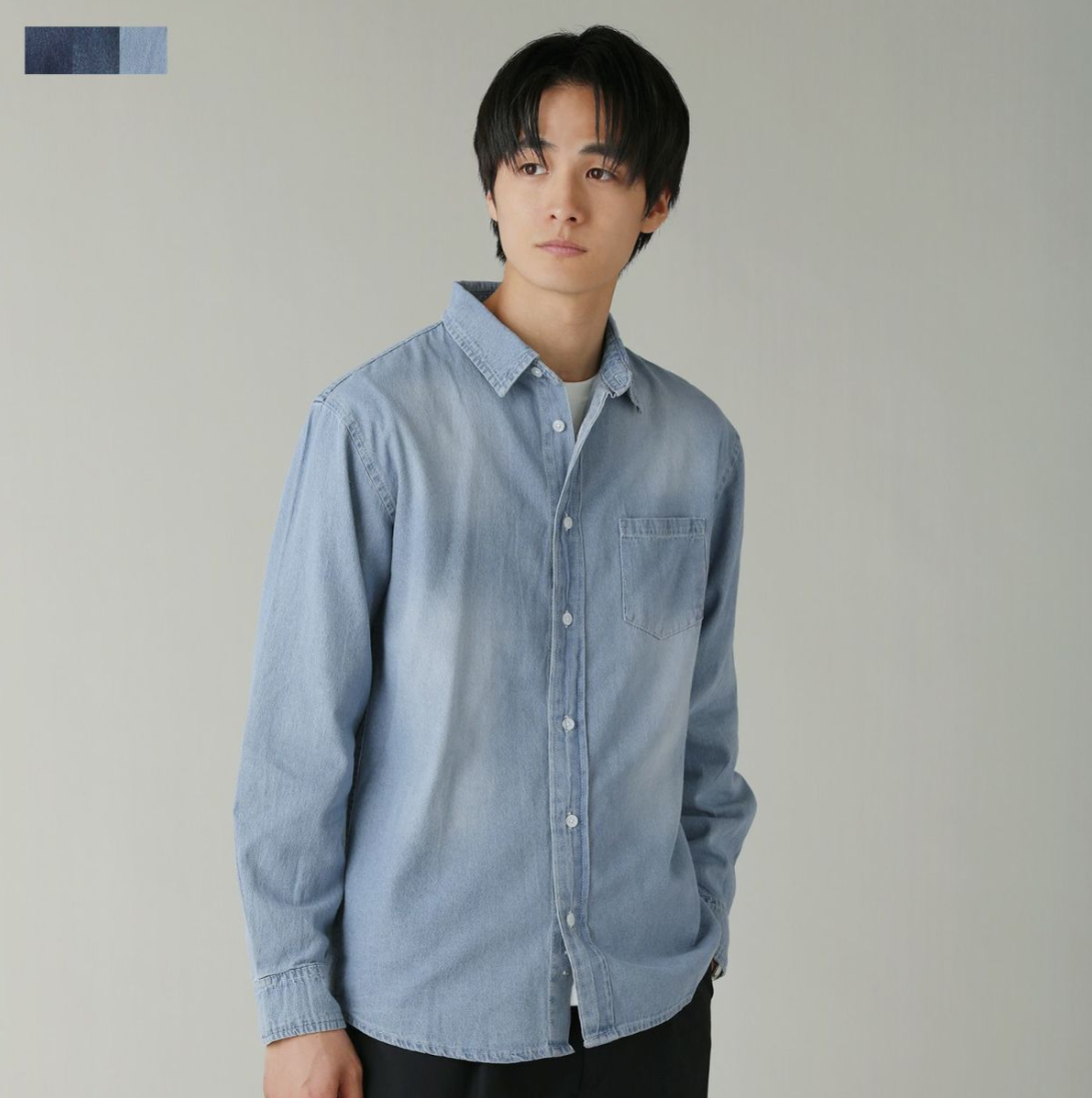 6-5ozデニム長袖レギュラーカラーシャツ-【公式】SPU-スプ公式通販｜メンズセレクトショップ-09-05-2025_01_07_AM
