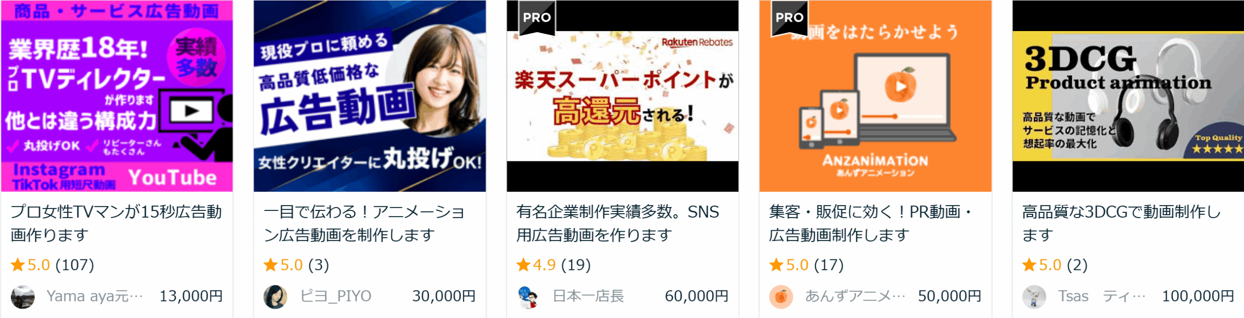 短尺広告動画のイメージ